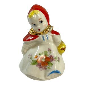 Vintage Hull Painted Red Riding Hood Salt OR Pepper Shaker 3.25" Replacement